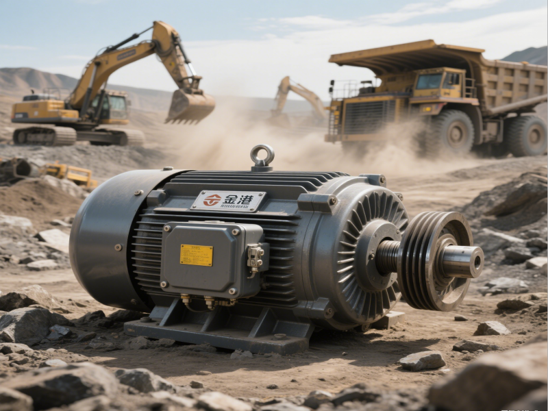 What are the advantages of using three-phase asynchronous motors in mining motors?