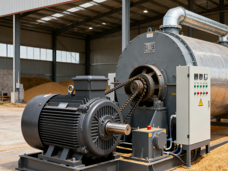 Application of single-phase and three-phase asynchronous motors in grain dryers